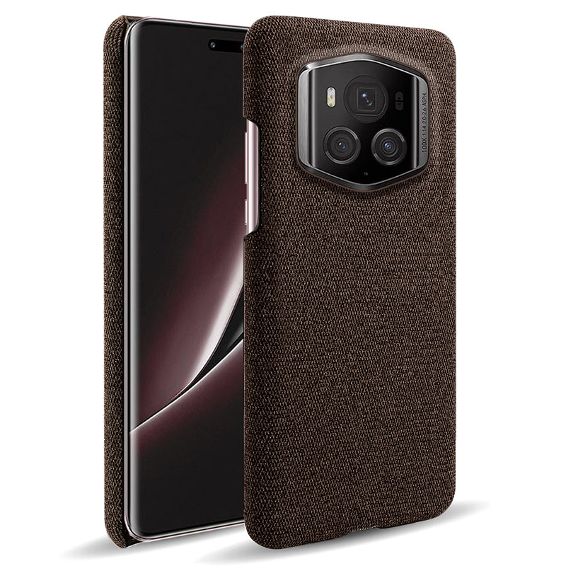 For Honor Magic6 RSR Porsche Design 5G Phone Cover Cloth+PC Drop-proof Back Case For Honor Magic6 RSR Porsche Design 5G Phone Cover Cloth+PC Drop-proof Back Case